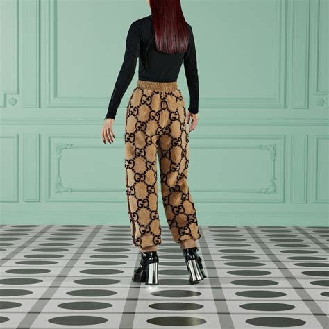 Gucci Pantaloni Con Motivo GG Jacquard 